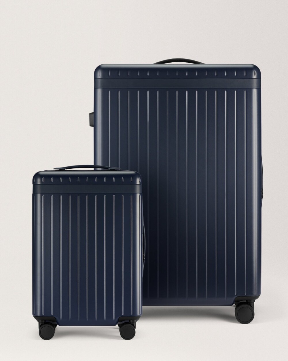 Carl Friedrik Core Luggage Set Carry-On + Large Check-In Navy NEW 2pc